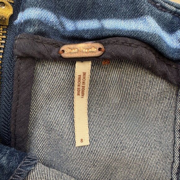 Free People Modern Femme Denim Stretch Womens Mini Denim Skirt - Size 8 - Picture 4 of 4